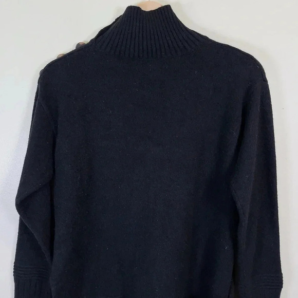 By Anthropologie Margarita Button  Collar Mock Neck Sweater - Picture 13 of 15